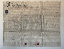 Framed Indenture Paper