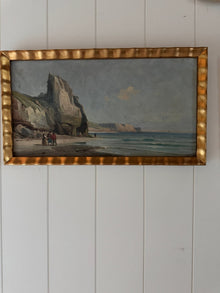 French Beach Landscape,20th c Oil Painting