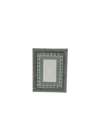 French Decoupaged Frame with Single Intaglio, Green Vertical