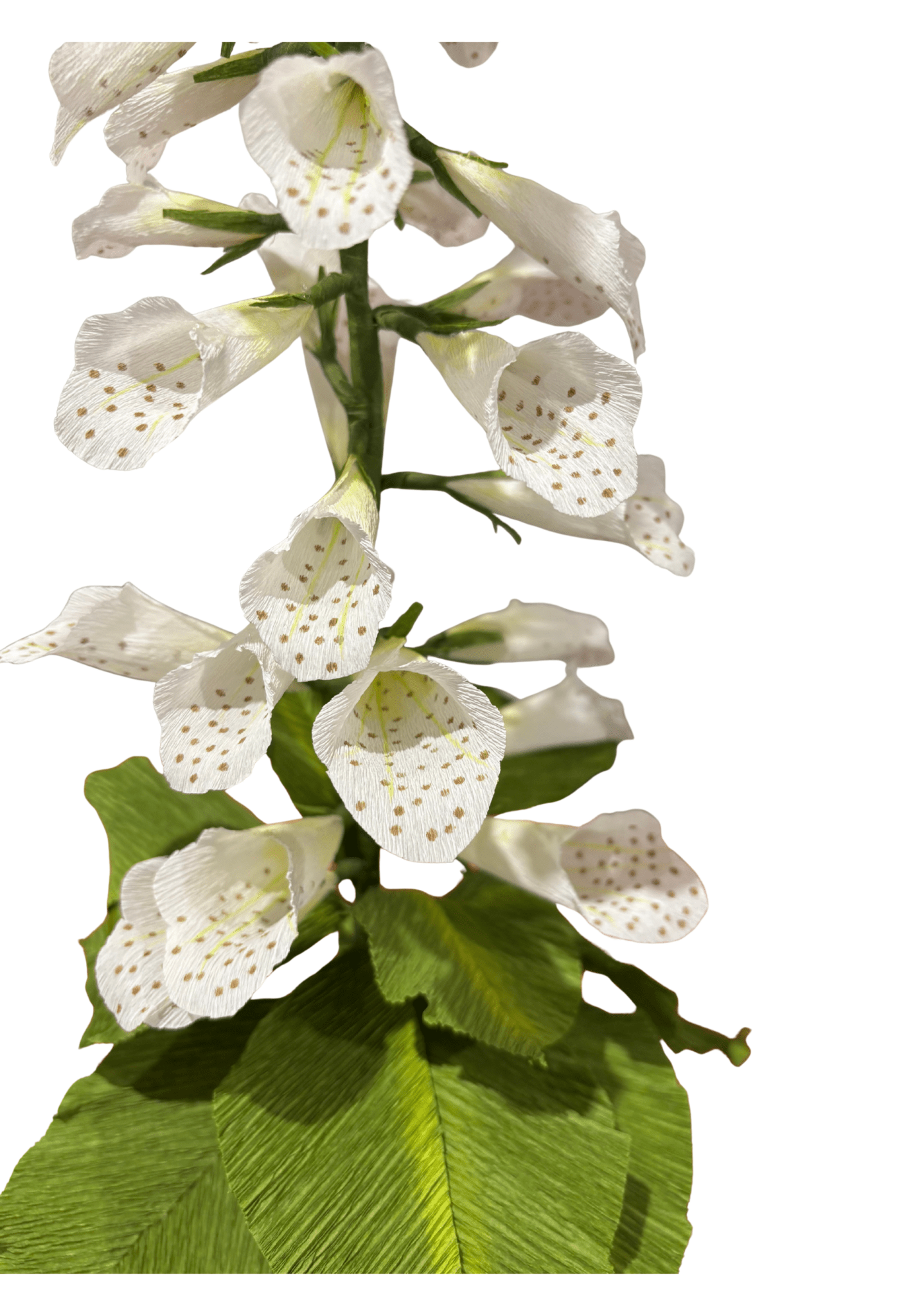 Hand-crafted Foxglove Paper Flower in Pot