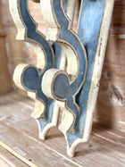 Hand-Painted Reproduction Italian Wood Sconces (pair)