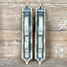 Hand-Painted Reproduction Italian Wood Sconces (pair)