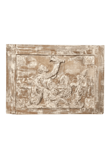 Late 18th C Neoclassical Terracotta Carved On Pine Panel From Directoire Era