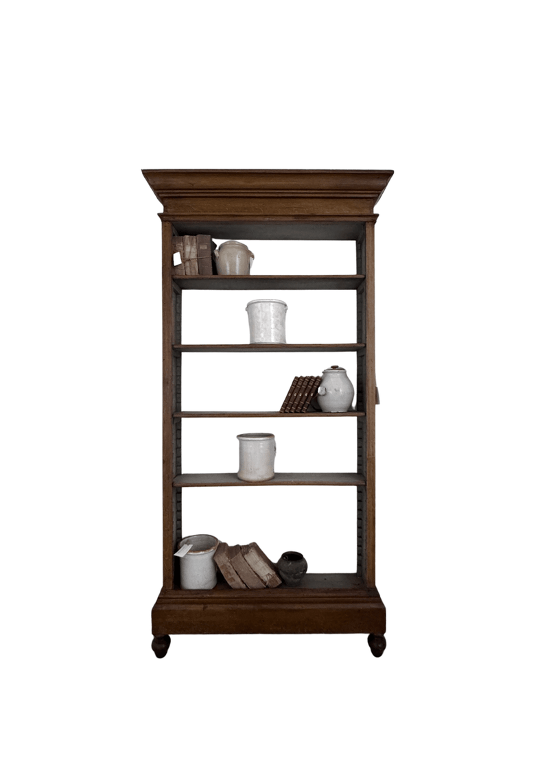 Late 19th C Belgian Faux Bois Bookcase