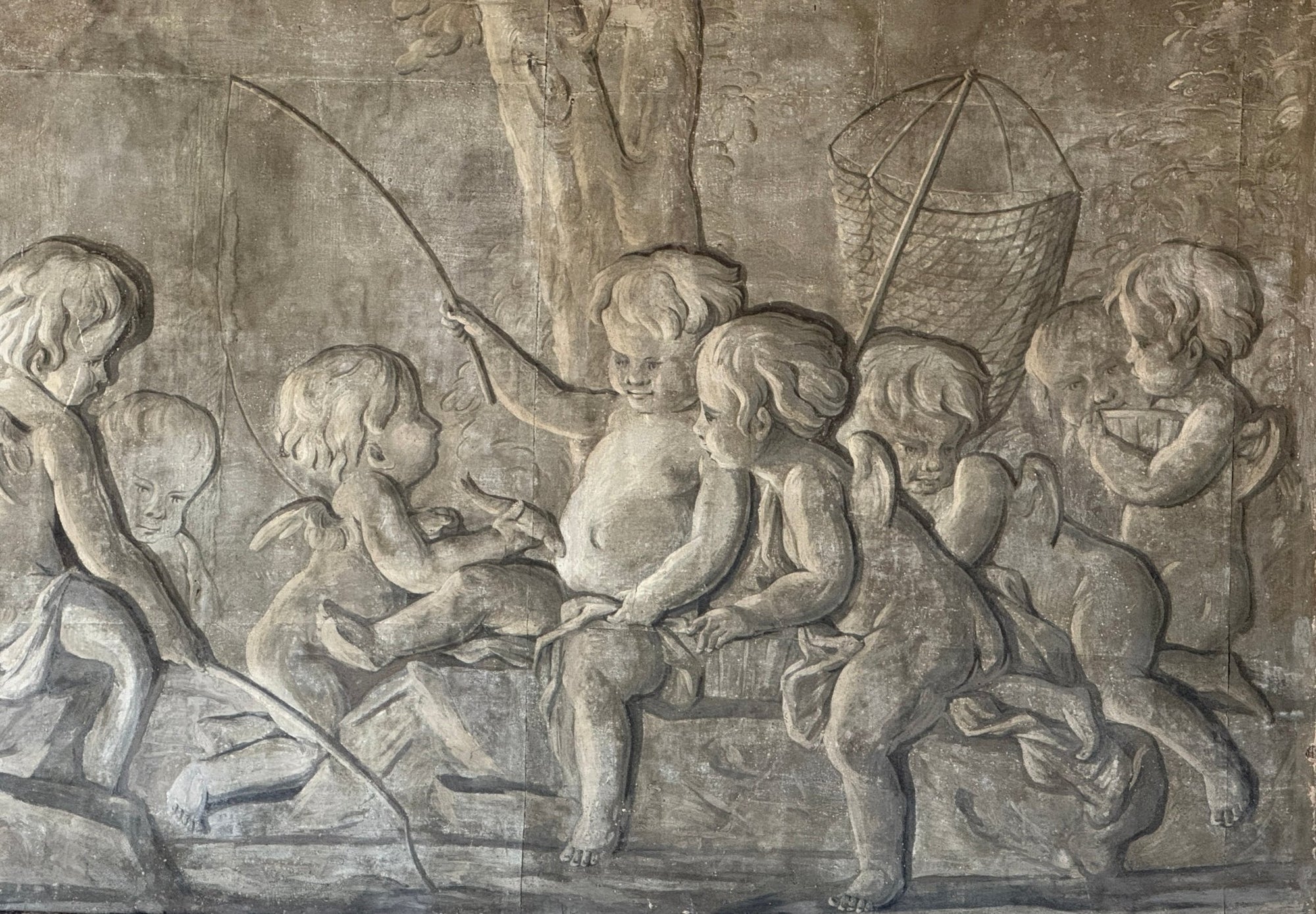 Louis XVI Era Painted Four Seasons Grisailles