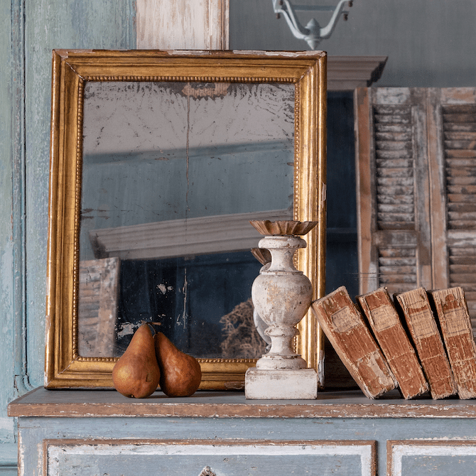 Louis XVI Mirror with Beaded Fillet