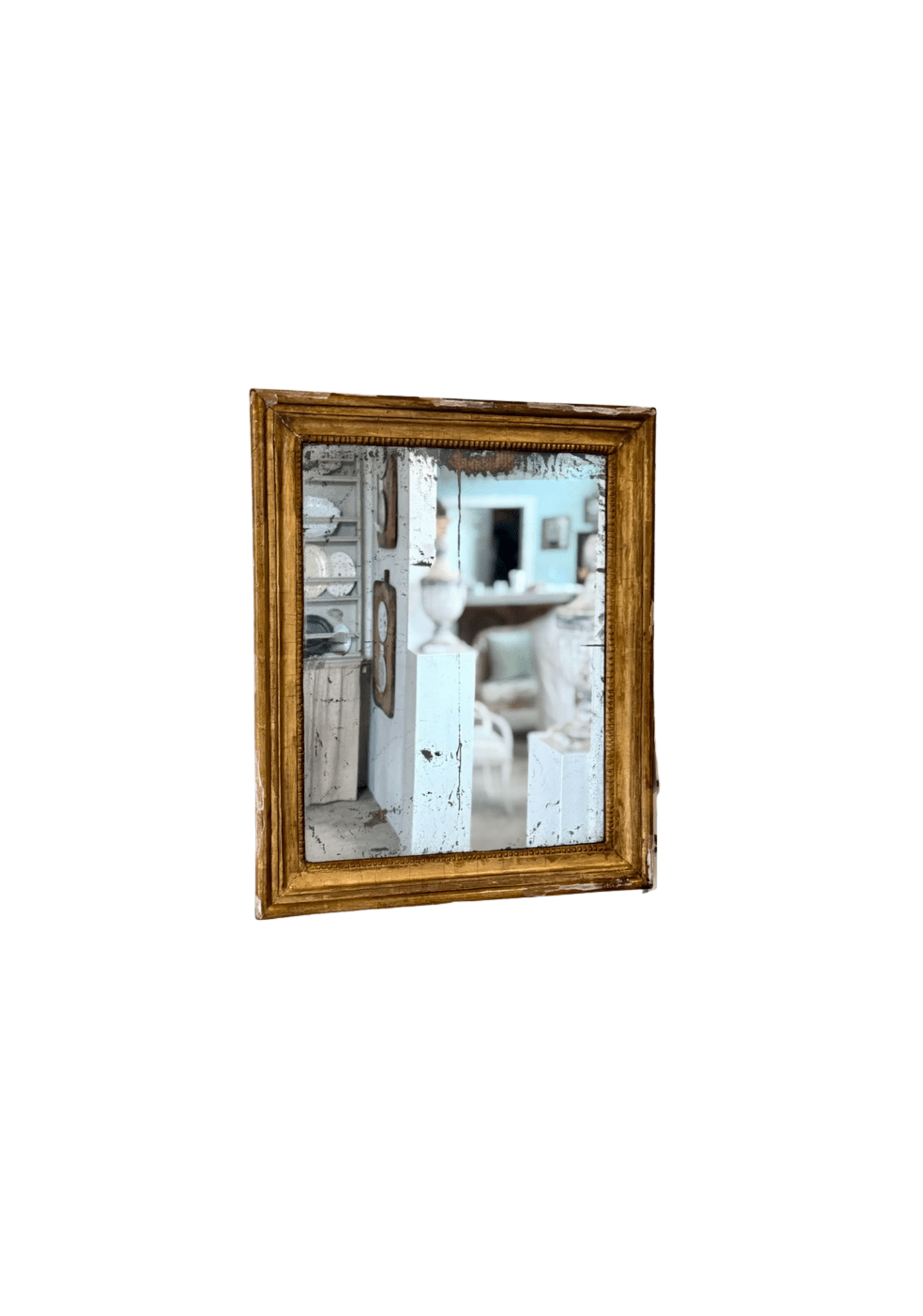 Louis XVI Mirror with Beaded Fillet
