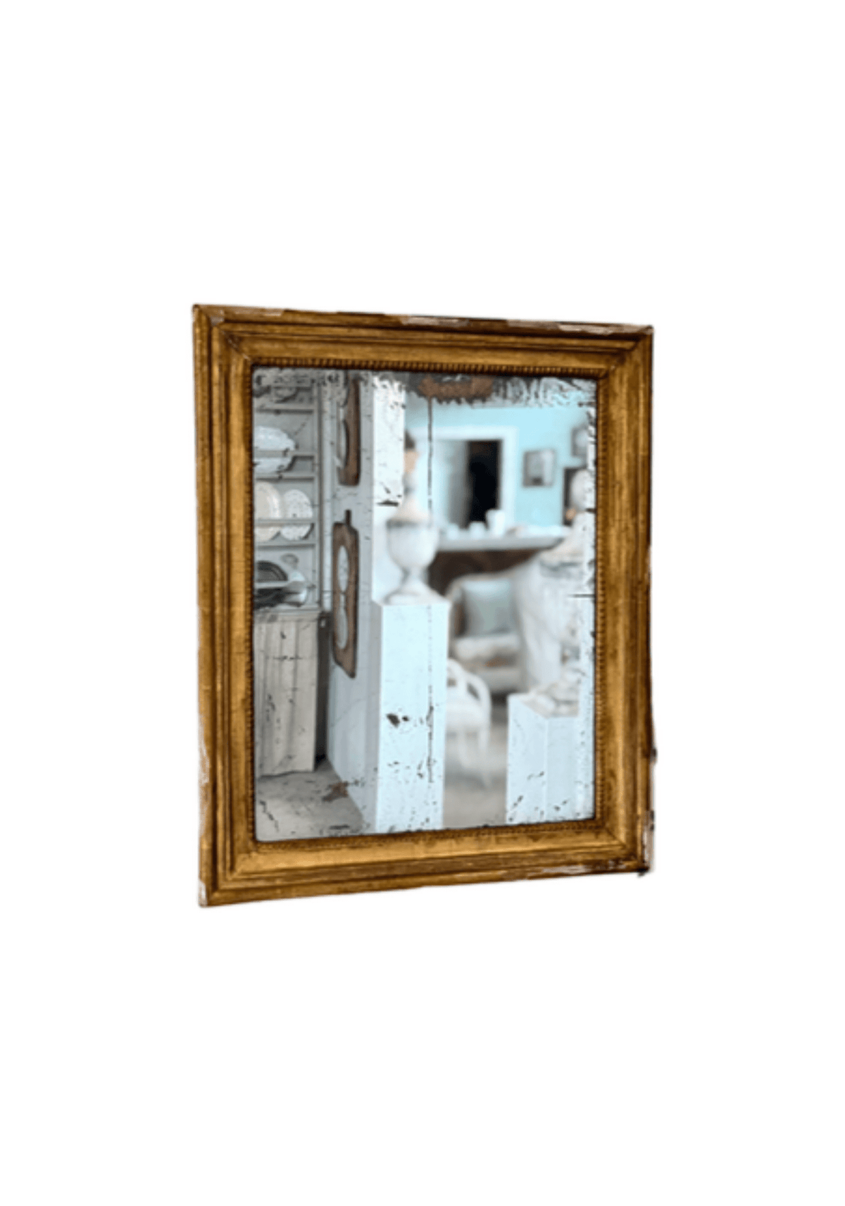 Louis Xvi Mirror With Beaded Fillet