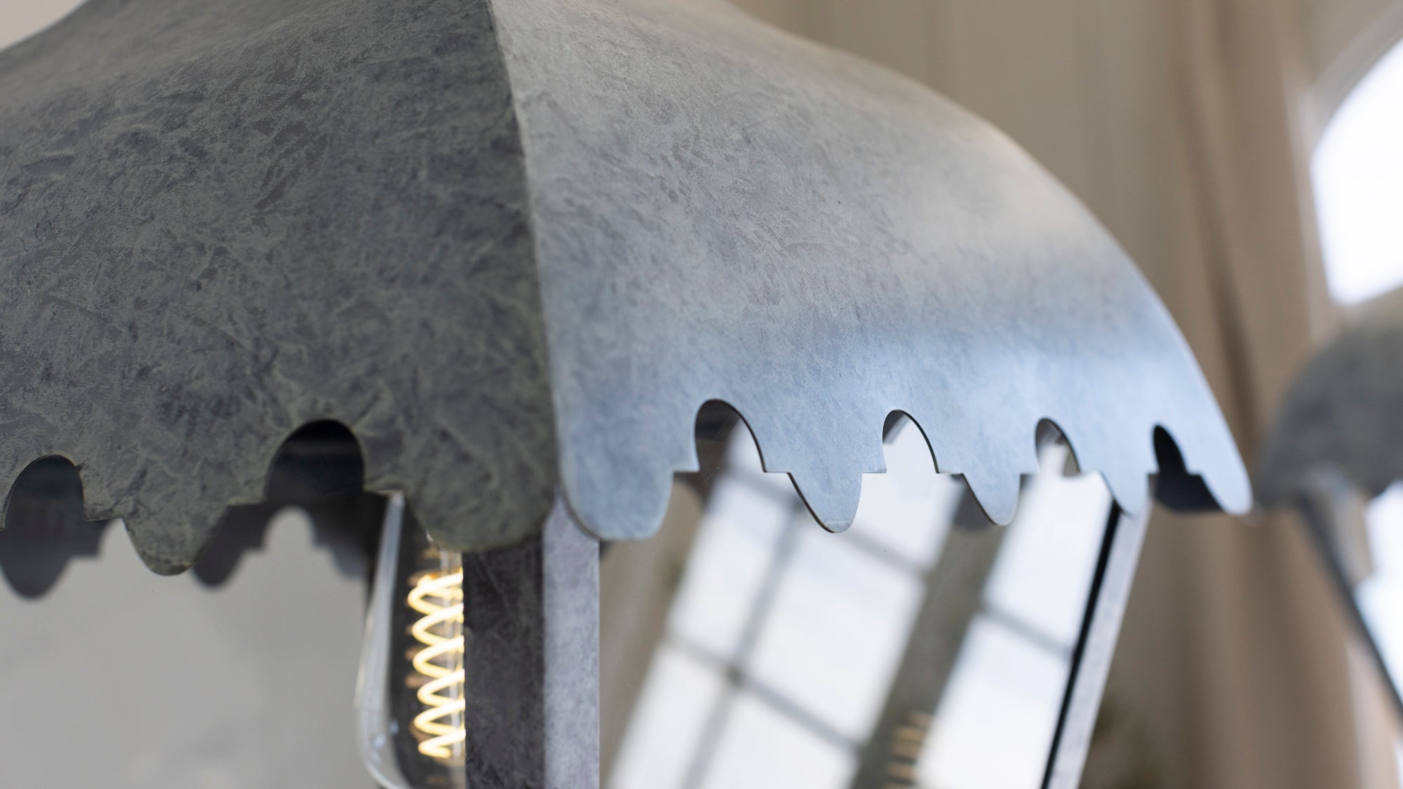 Marais Lantern in French Zinc Finish