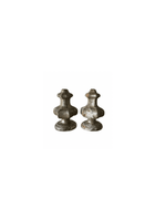 Pair of Italian 19th C Silver Gilt Finials