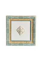 Plaster Fragment Mounted On Linen In Handmade Frames