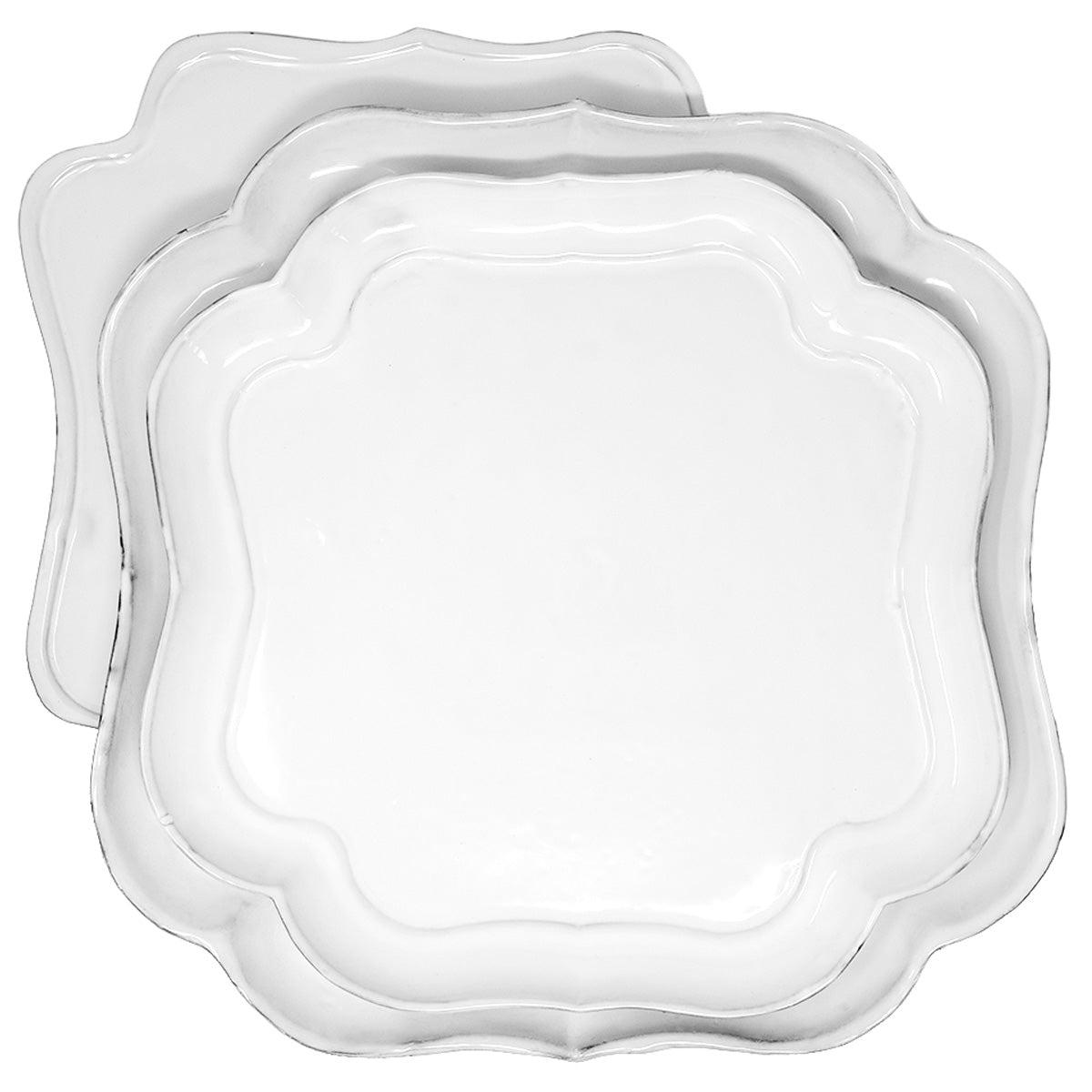 Plat Carre Mademoiselle 35cm - handmade Carron ceramic platter