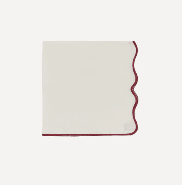 Scalloped Linen Napkin