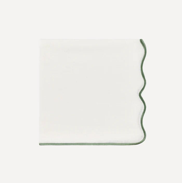 Scalloped Linen Napkin