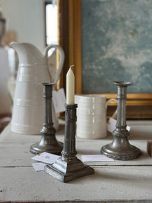 Signed Dutch Pewter Candlestick