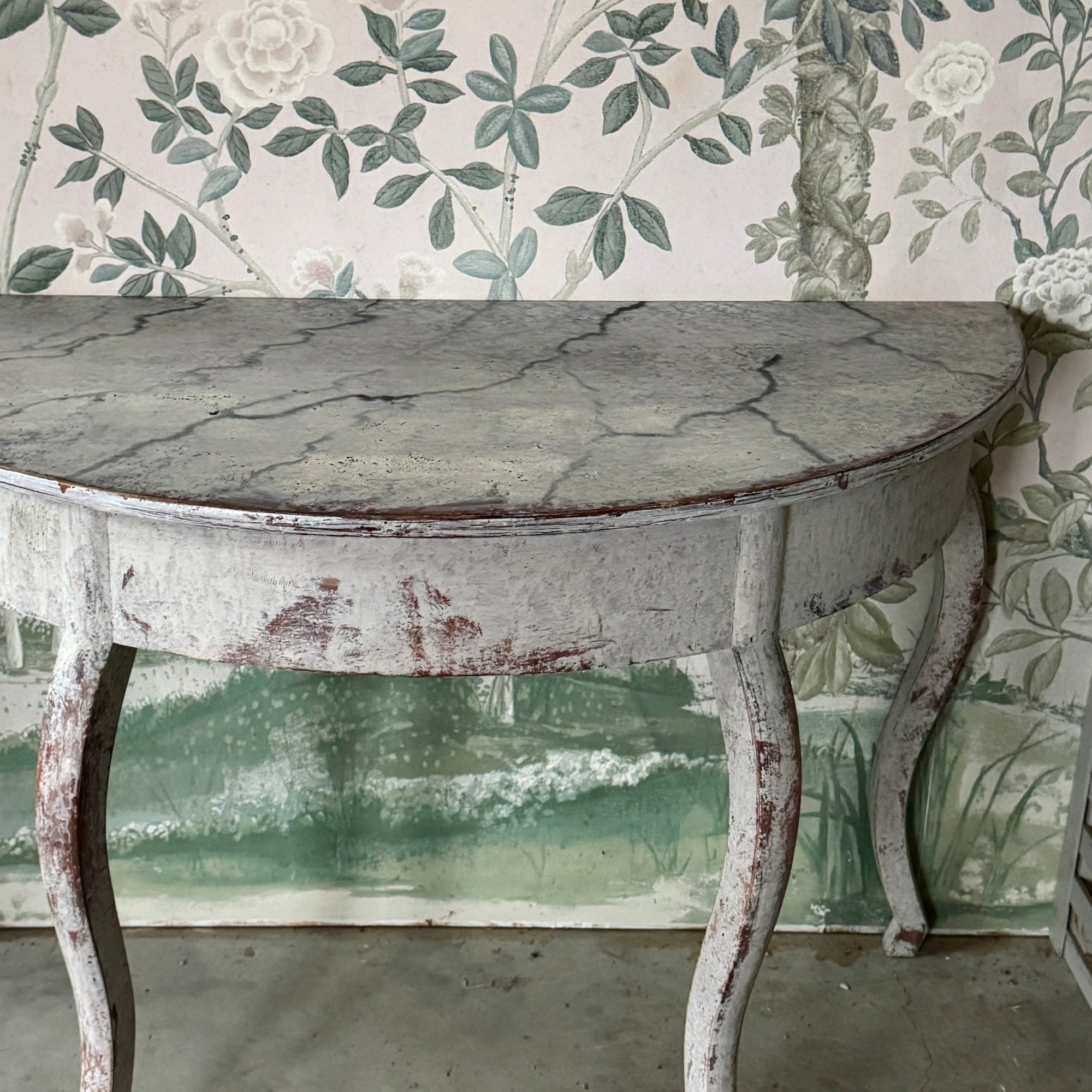 Stately Pair of Swedish Demilunes Circa 1880
