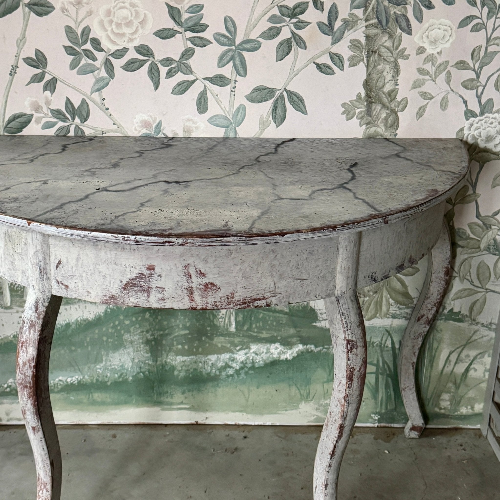 Stately Pair of Swedish Demilunes Circa 1880