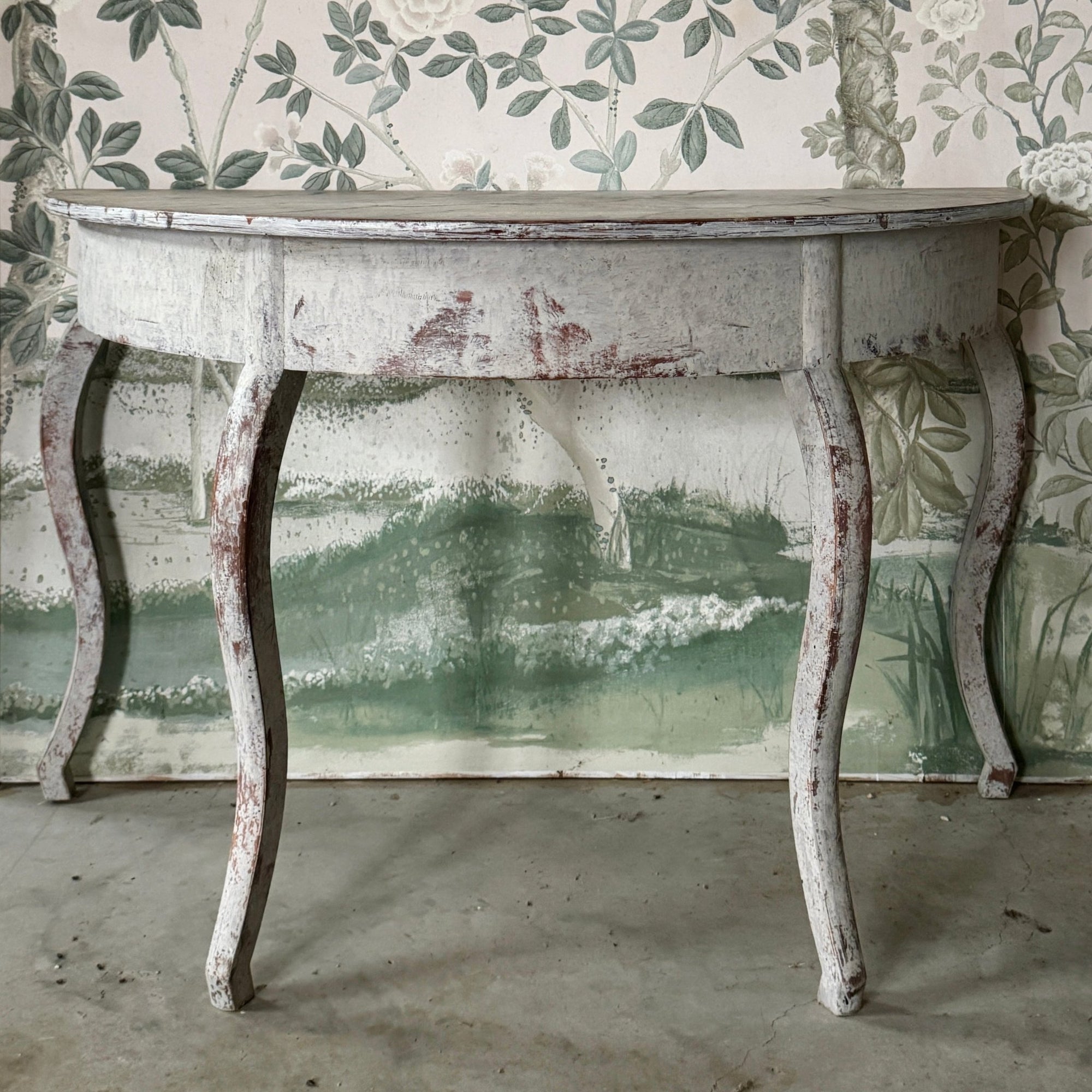 Stately Pair of Swedish Demilunes Circa 1880
