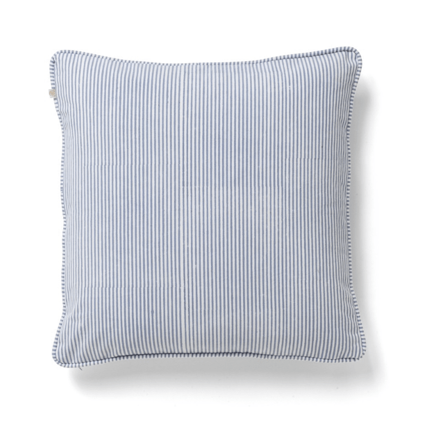 Stockholm Striped Cotton Pillow Cover