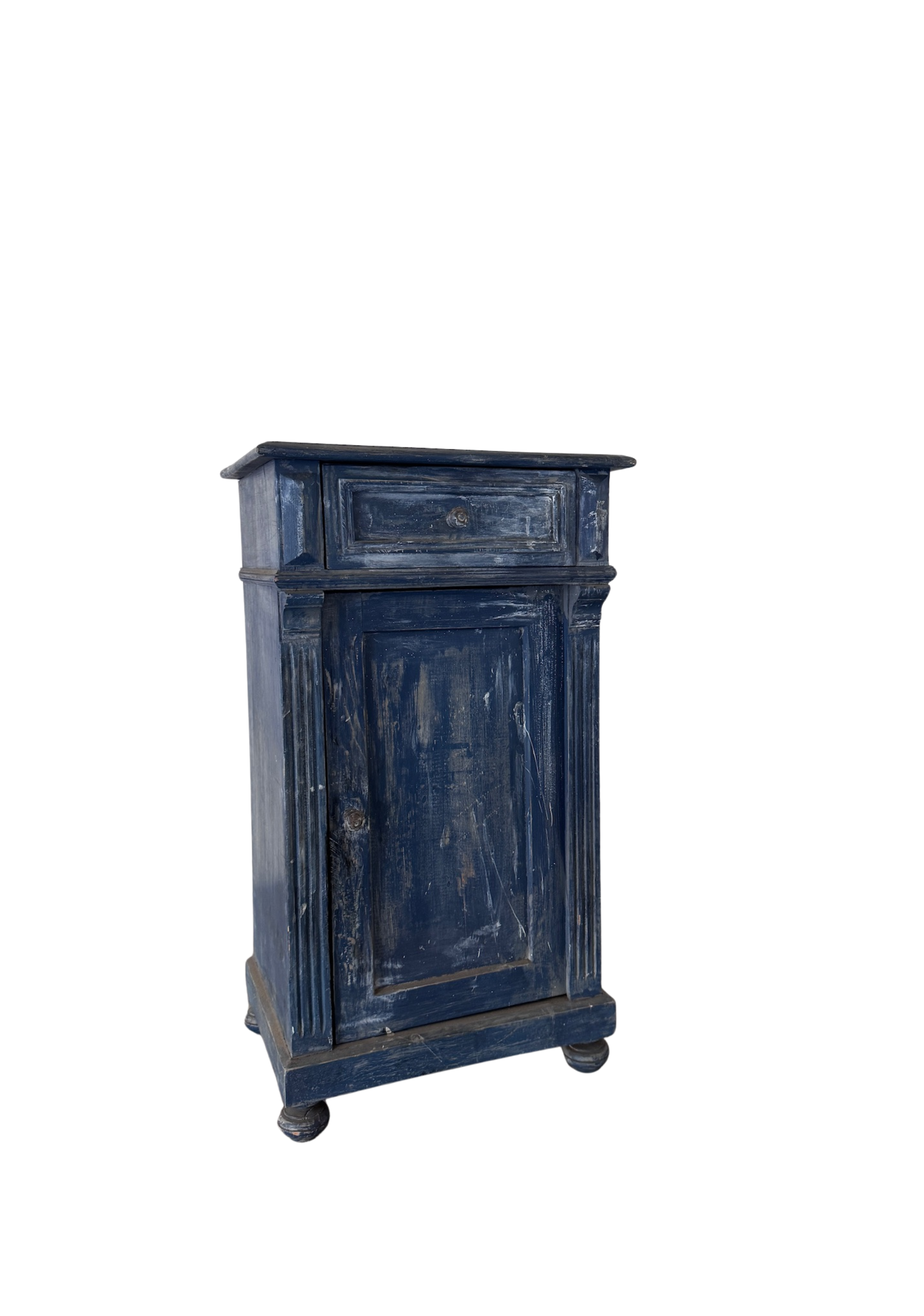 Vintage Swedish Nightstand, Midnight Patina