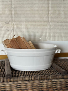 Turn of 20th century Belgian ironstone footbath
