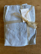 Vintage Hand-Dyed Monogrammed Napkin Set