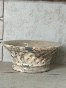 Vintage Marbelized Pichon d'Uzes Decorative Bowl