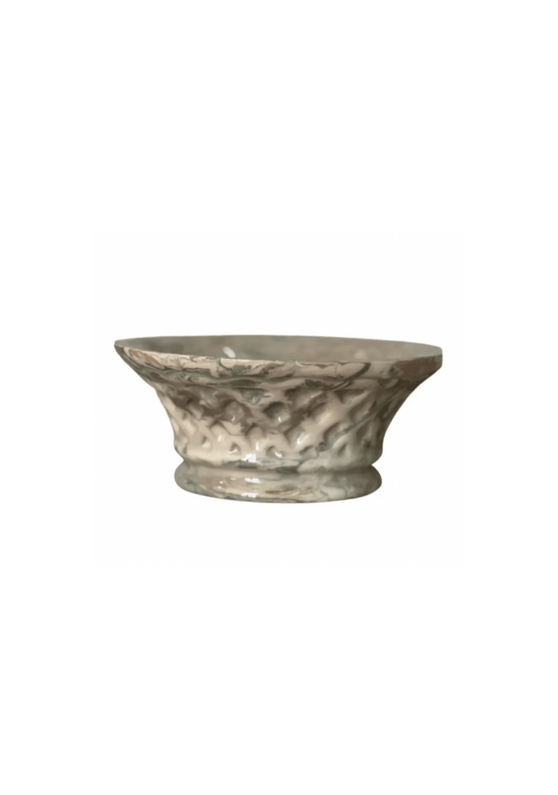 Vintage Marbelized Pichon d'Uzes Decorative Bowl