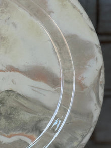 Vintage Marbelized Pichon d'Uzes Plate