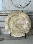 Vintage Marbelized Pichon d'Uzes Plate