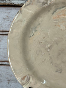 Vintage Marbelized Pichon d'Uzes Plate