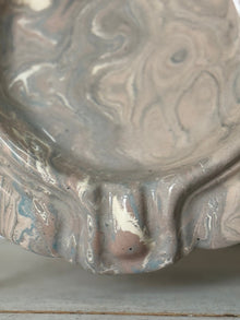 Vintage Marbelized Pichon d'Uzes Trinket Bowl