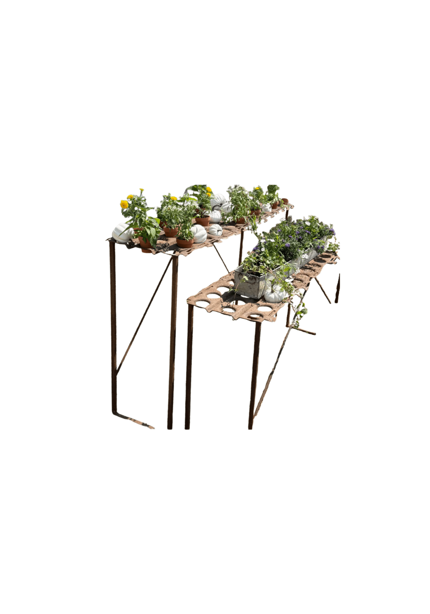 Vintage Potting Table on Custom Stand