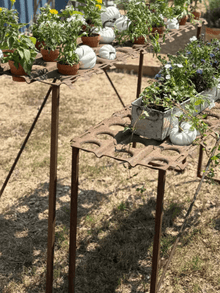 Vintage Potting Table on Custom Stand