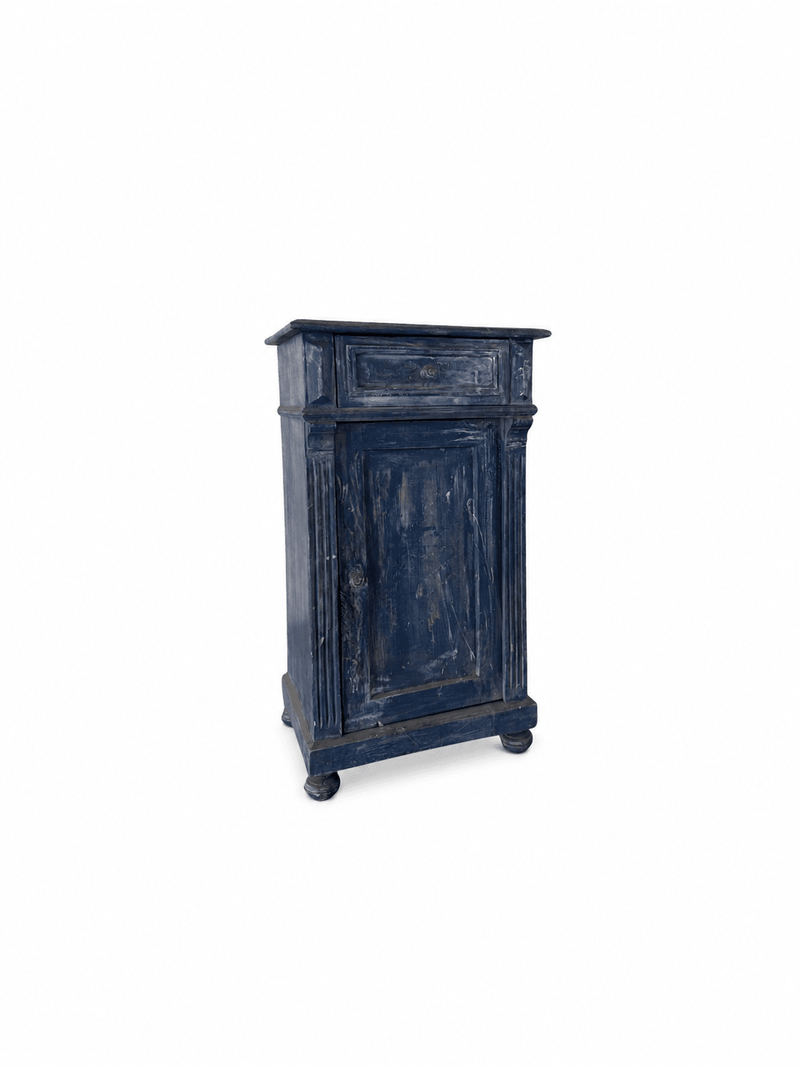 Vintage Swedish Nightstand, Midnight Patina